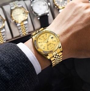 Montre de luxe pour homme Poedagar 910, quartz, diamants, sport, étanche 3BAR, calendrier lumineux, acier inoxydable, vente en gros en usine - Product Image 6