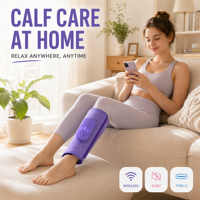 Masseur chauffant pour mollets, pour jambes gonflées et fatiguées, compression d'air, 5000 mAh, sans fil, soulagement