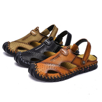 Sandales en cuir véritable pour hommes de haute qualité, prix bas, haute performance, taille 47 48, été