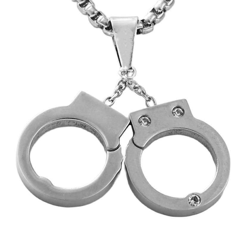 Silver pendant with a 3.0*60cm square pearl chain
