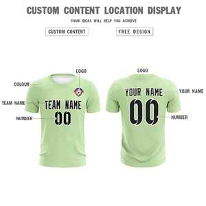 Uniforme de entrenamiento personalizado verde y blanco para hombres, conjunto de camiseta de fútbol - Product Image 5