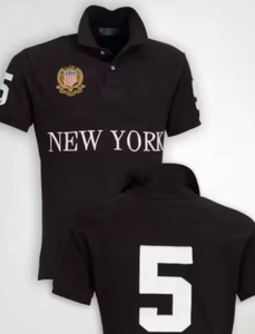 <span class=keywords><strong>Polo</strong></span> décontracté pour homme en coton 100% avec logo brodé personnalisé, coupe courte, hauts de créateur de la marque Laurenes City - Product Image 4