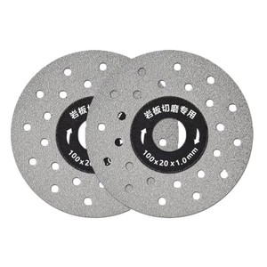 Disque de coupe diamanté à sec 100 mm pour dalles, carreaux de porcelaine, céramique, marbre – Lame de coupe fine pour machine à marbre et meuleuse d'angle - Product Image 1
