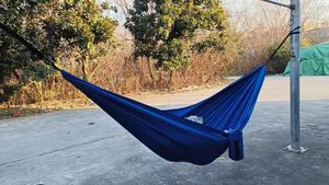 Hamac pliable portable en gros d'usine 290x148cm pour le camping en plein air, la randonnée et les aventures, fabriqué en corde durable - Product Image 6