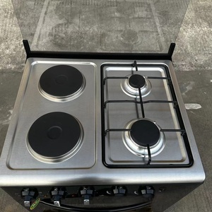 Household Upright Oven with Integrated <b>Stove</b> 4 Burner Function Stainless Steel Class a Energy Efficiency - Product Image 2