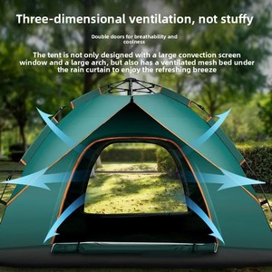 Tenda da Campeggio Grande, Superiore, Traspirante e Leggera, Monostrato Impermeabile <span class=keywords><strong>per</strong></span> Famiglie, Ideale <span class=keywords><strong>per</strong></span> Spiaggia, Escursioni, Picnic e <span class=keywords><strong>Viaggi</strong></span> in Campeggio - Product Image 5