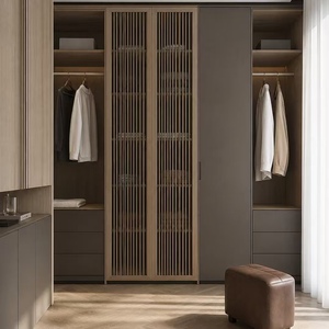 BALOM Matte Grey Modern Bedroom Built-in Closet Wood Soft Close Modular Custom OEM Factory Direct - Product Image 4