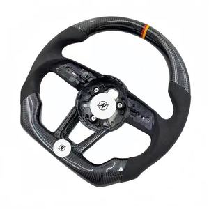 Volant en cuir et fibre de <span class=keywords><strong>carbone</strong></span> de haute qualité pour Audi A3/A4/A5/A6/A7/A8/A1/Q3/Q5/Q7 - Product Image 3