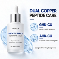 Serum Penumbuh Rambut GHK-CU AHK-CU Label Pribadi, Perawatan Kulit Kepala, Serum Peptida Tembaga untuk Kepadatan Rambut