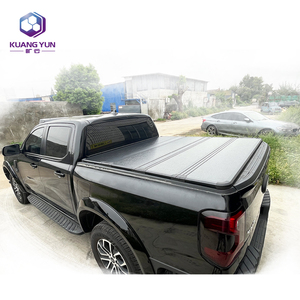 Cubierta de Caja de Carga Cuádruple Plegable Resistente al Agua Kuangyun, de Aleación de Zinc y Aluminio, Color Negro, para <span class=keywords><strong>Chevrolet</strong></span> Colorado, Capacidad de Carga de 400 kg, Sin Necesidad de Perforación - Product Image 4