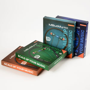 Carpeta de Cartón Cuadrada Gruesa Plegable y Reciclable Personalizada con Asa para Embalaje de Electrónica de Consumo, Color Personalizado - Product Image 2