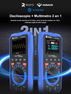 Multimètre 2-en-1 SUNSHINE DT-24 Pro, échantillonnage 2,5 MS/s, bande passante 1 MHz, sélection automatique <span class=keywords><strong>de</strong></span> la plage, stockage <span class=keywords><strong>de</strong></span> 100 groupes <span class=keywords><strong>de</strong></span> données pour la réparation <span class=keywords><strong>de</strong></span> téléphones - Product Image 1