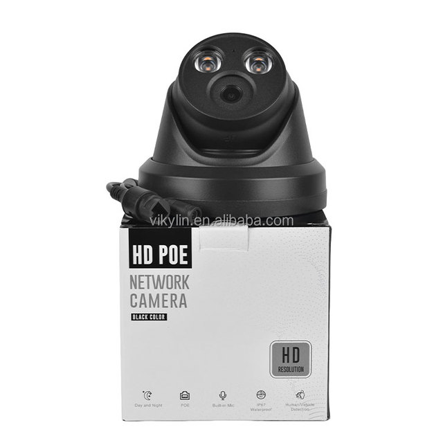 US Stock Indoor Security Camera 8 Megapixel Two-way Talk IR Night Vision Waterproof 2.8mm Lens PoE IP Security Camera