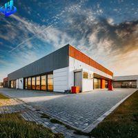 Almacén de Estructura de Acero Galvanizado, Diseño Moderno, Edificio Metálico Prefabricado, Kit de Nave Industrial de Gran Envergadura