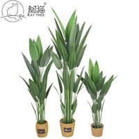 Plantes artificielles bon marché : Bananier, Oiseaux de paradis, Strelitzia, Bonsaï pour la décoration de bureau