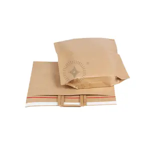 Kraft Paper Bags Carton Packing Customized Shoes & Clothing Offset Printing Biodegradable Classical Design Brown CMYK 4 Color