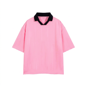 เสื้อโปโลวินเทจทรงโอเวอร์ไซส์ คอปกโปโล ผู้ชาย ผู้หญิง ทรงหลวม สตรีทแวร์ รับสกรีนโลโก้ เสื้อยืดคอโปโล สไตล์เกาหลี - Product Image 1