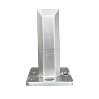 Pince de fixation en acier inoxydable 316 pour balustrade de piscine sans cadre en verre, pour garde-corps d'escalier, réglable, résistante à la rouille, design moderne