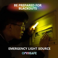 Bâtons lumineux en plastique de 6 pouces, étanches, pour fêtes, camping, situations d'urgence et pannes de courant, vente en gros