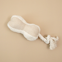Jouet sonore interactif de luxe pour chien coton Durable nettoyage dentaire corde noeud en peluche molaire résistant aux morsures écologique