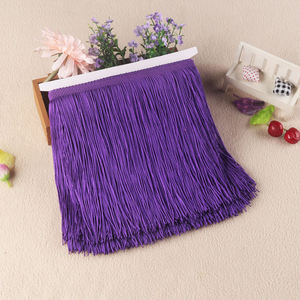 Largeur 10cm 15cm 20cm <span class=keywords><strong>Frange</strong></span> Garniture Costume De Danse Latine Accessoires Polyester <span class=keywords><strong>Frange</strong></span> Vertical Gland Dentelle Garniture pour <span class=keywords><strong>Rideau</strong></span> - Product Image 3