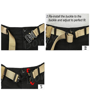 आउटडोर खेल के लिए पुरुषों की समायोज्य नायलॉन कपड़े बेल्ट त्वरित कीमत के लिए त्वरित रिलीज प्लास्टिक - Product Image 5