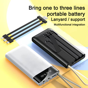 Power Bank Multifunzione Changs 10000mAh con Cavo Integrato, Ricarica Rapida, Micro USB, Supporto, Display LED, Caricabatterie Portatile - Product Image 5