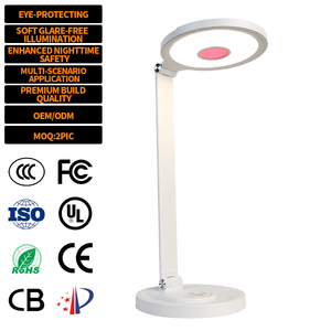 EGH Red Light Single Control 5-speed Sliding <strong>Dimming</strong> Aluminum Lamp Arm Anti <strong>slip</strong> Design 12V 15W 900LM LED Table Lamp - Product Image 1