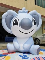 Personnages de dessins animés gonflables publicitaires animaux modèle girafe gonflable de 3m avec lumière LED pour la décoration événement Promotion