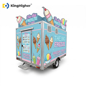 Food Truck Gelateria Completamente Attrezzato, Carretto Mobile Personalizzato per Catering, Rimorchio Unico per Concessioni Stradali, Gelati e Ghiaccio Tritato - Product Image 3