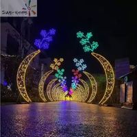 Personalizable grande al aire libre impermeable LED 2D motivo luces festivas decoración calle postes parques Navidad Año Nuevo Halloween