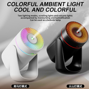 Ultrasonic <b>Humidifier</b> Mini Portable USB Powered Color Changing Light Aromatherapy Tabletop Air Purifier Mist Maker - Product Image 3