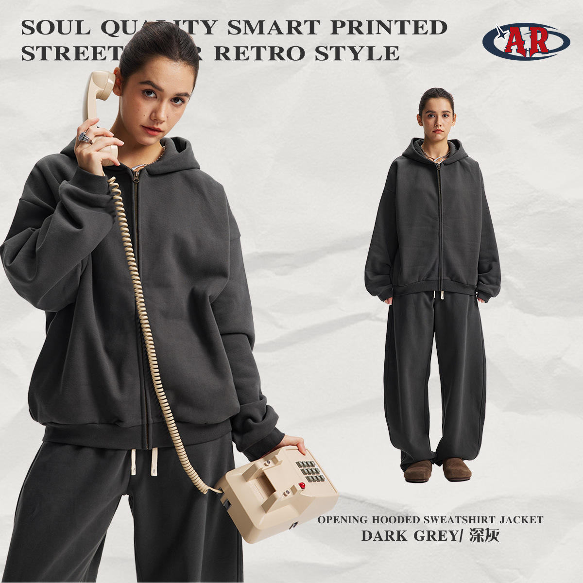 เสื้อ F08-สีเทาเข้ม