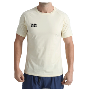เสื้อยืดคอกลมแขนสั้นผู้ชาย พิมพ์โลโก้ตามสั่ง ผ้าฝ้าย 100% 200 GSM ทรงแร็กแลน ขายส่ง รับผลิตแบรนด์ส่วนตัว - Product Image 1