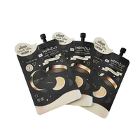 Emballage personnalisé rechargeable pour savon liquide, détergent à lessive en spray, pochette verticale à bec verseur, impression par gravure, matériau PET/PE