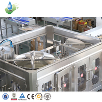 Machine de remplissage d'eau automatique 3 en 1, équipement d'embouteillage monobloc pour les petites entreprises