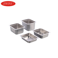 Bestseller JIWINS SS201 Edelstahl Gastronorm Lebensmittelbehälter Dampfgarer-Pfanne für Restaurantbedarf