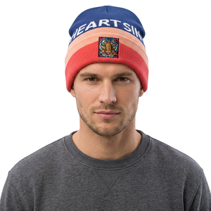 Gorro de Punto Corto de Pescador para Invierno, Gorro de Punto Estampado Personalizado, Gorro de Acrílico con Puño - Product Image 2