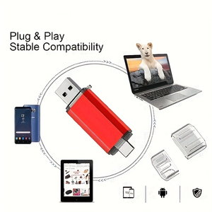 Ổ đĩa <span class=keywords><strong>flash</strong></span> 256GB với cổng USB-A và USB-C cho PC, bộ nhớ ngoài di động <span class=keywords><strong>1TB</strong></span> USB-C cho MacBook và điện thoại Android - Product Image 5