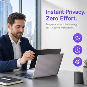 Filtro de Privacidad Magnético de Fácil Instalación, Anti-Espía de Doble Vía para <span class=keywords><strong>MacBook</strong></span> Neo <span class=keywords><strong>13</strong></span>" 2026 A3404, Película Protectora de Pantalla Mate Anti-Reflejos - Product Image 5