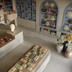Custom Display Furniture and Interior Decoration Retail Fixtures and Cake Store Layout Solutions for Flower Coffee <strong>Shop</strong> Design - Product Image 4