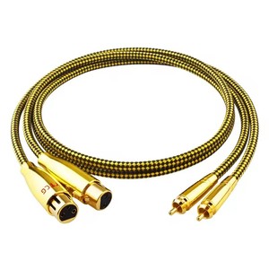 Câble double <span class=keywords><strong>RCA</strong></span> vers <span class=keywords><strong>XLR</strong></span> mâle/femelle <span class=keywords><strong>XLR</strong></span> vers <span class=keywords><strong>RCA</strong></span> POUR Câble Phono Câble de connexion audio stéréo HiFi Câble de microphone - Product Image 2