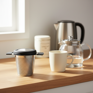 Factery Direct Stainless Steel Eco-Friendly Modern Portable <strong>Tea</strong> <strong>Infuser</strong> with Lid for Home Coffee &amp; <strong>Tea</strong> Set - Product Image 6