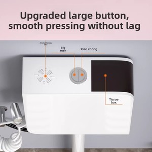 ชุดโถสุขภัณฑ์แบบนั่งยองพร้อมถังเก็บน้ำทิ้ง รุ่น Monako Square P-trap  วัสดุเซรามิกบางพิเศษ ป้องกันกลิ่น ป้องกันน้ำกระเด็น และกันลื่น - Product Image 5