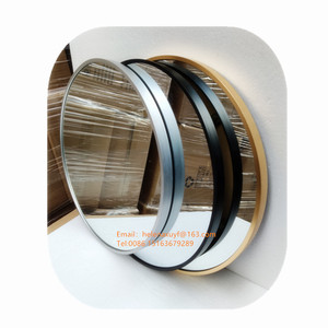 <span class=keywords><strong>Miroir</strong></span> rond en aluminium <span class=keywords><strong>doré</strong></span>, <span class=keywords><strong>miroir</strong></span> décoratif de 100 cm de diamètre, cadre métallique pour la maison, 20 pièces - Product Image 6