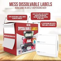 L'autocollant d'aliments surgelés marque l'autocollant d'emballage alimentaire pour l'étiquette vierge thermique soluble imperméable de nourriture en plastique