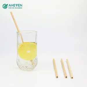 Tek kullanımlık içme için toptan biyobozunur tek kullanımlık bambu payet