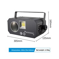 Neues Muster Blumen Drei-in-Eins-LED-Licht RGBW Emittierende DMX512-Steuerung für KTV Private Room Bar DJ-Laserlicht