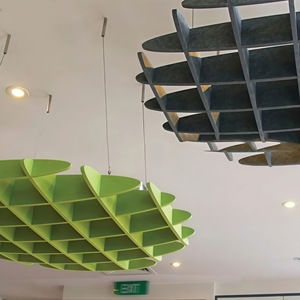 Pannello Fonoassorbente in Feltro PET Leggero e Facile da Installare, Pannello Acustico Sospeso per Ufficio, Tipo Poliestere - Product Image 6