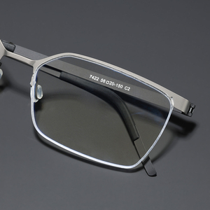 Montature per Occhiali da Vista in Titanio per <span class=keywords><strong>Uomo</strong></span>, Stile Business, Ultraleggere - Product Image 2